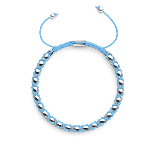 Bleu ciel x Argent | Bracelet Maillons Catena